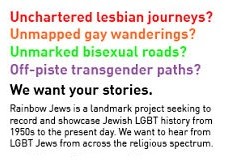 Rainbow Jews wants your stories